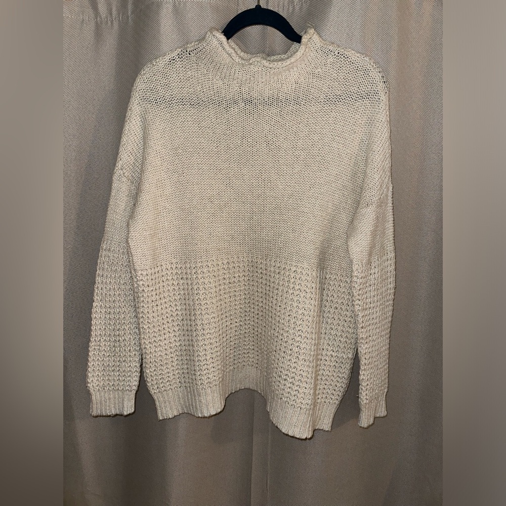 Cream American Eagle sweater